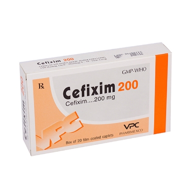 Ảnh của Cefixim 200 mg -kháng sinh điều trị nhiễm khuẩn( hộp 2*10 vien )