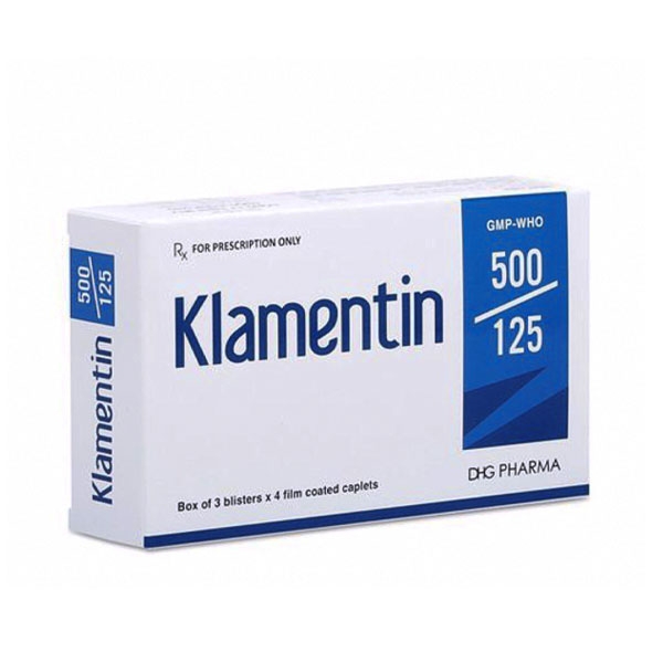 Ảnh của Klamentin 500/125 (3 vỉ x 4 viên) - (Amoxicilin + acid clavulanic)