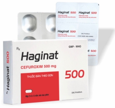 Ảnh của Haginat 500 ( H 2*5 viên )- kháng sinh điều trị nhiễm khuẩn hô hấp