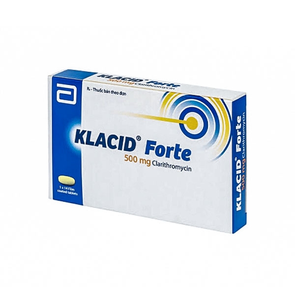 Ảnh của Klacid Forte 500 ( H 1*14 viên )-( Clarithromycin )