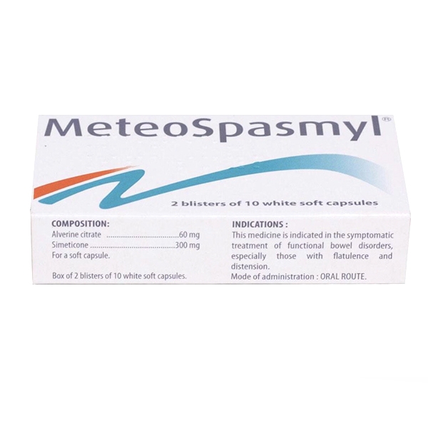 Ảnh của MeteoSpasmyl-  giảm đau, giảm đầy hơi, giảm co thắt dạ dày và đại tràng  (Hộp 2 * 10 vỉ)