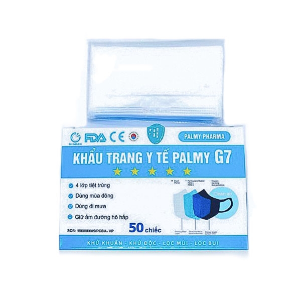 Khẩu trang y tế Palmy G7 trắng - 2