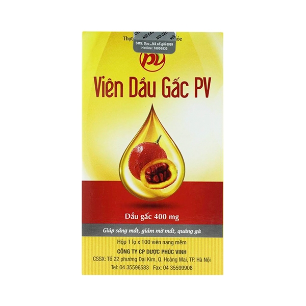 Viên dầu gấc PV - 3