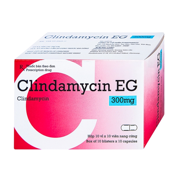 Ảnh của Thuốc kháng sinh Clindamycin EG- Hộp 10 vỉ 10 viên 
