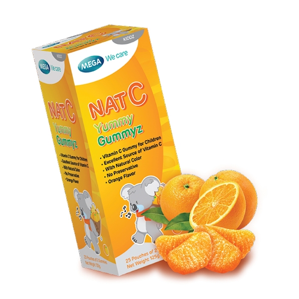 Ảnh của Kẹo dẻo bổ sung vitamin C Nat C Yummy Gummyz (125g)