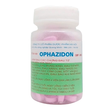 Ảnh của Ophazidon Giảm đau tk ( Lọ 100 viên )