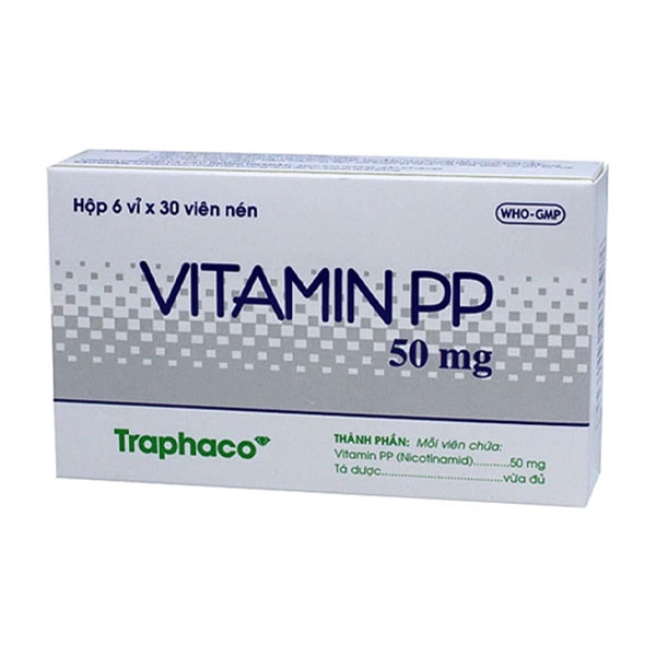 Vitamin PP Hộp 6 vỉ x 30 viên Traphaco - 1