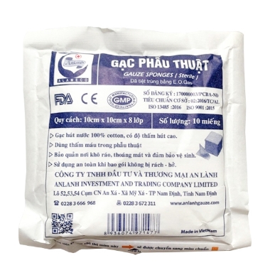 Gạc phẫu thuật 10*10 - 1