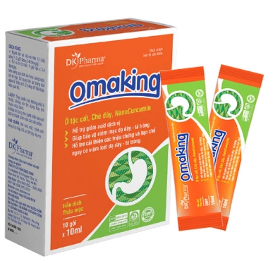 Ảnh của Omaking- (hộp 20 gói 10ml) - Hỗ trợ cải thiện các triệu chứng viêm loét dạ dày, thực quản